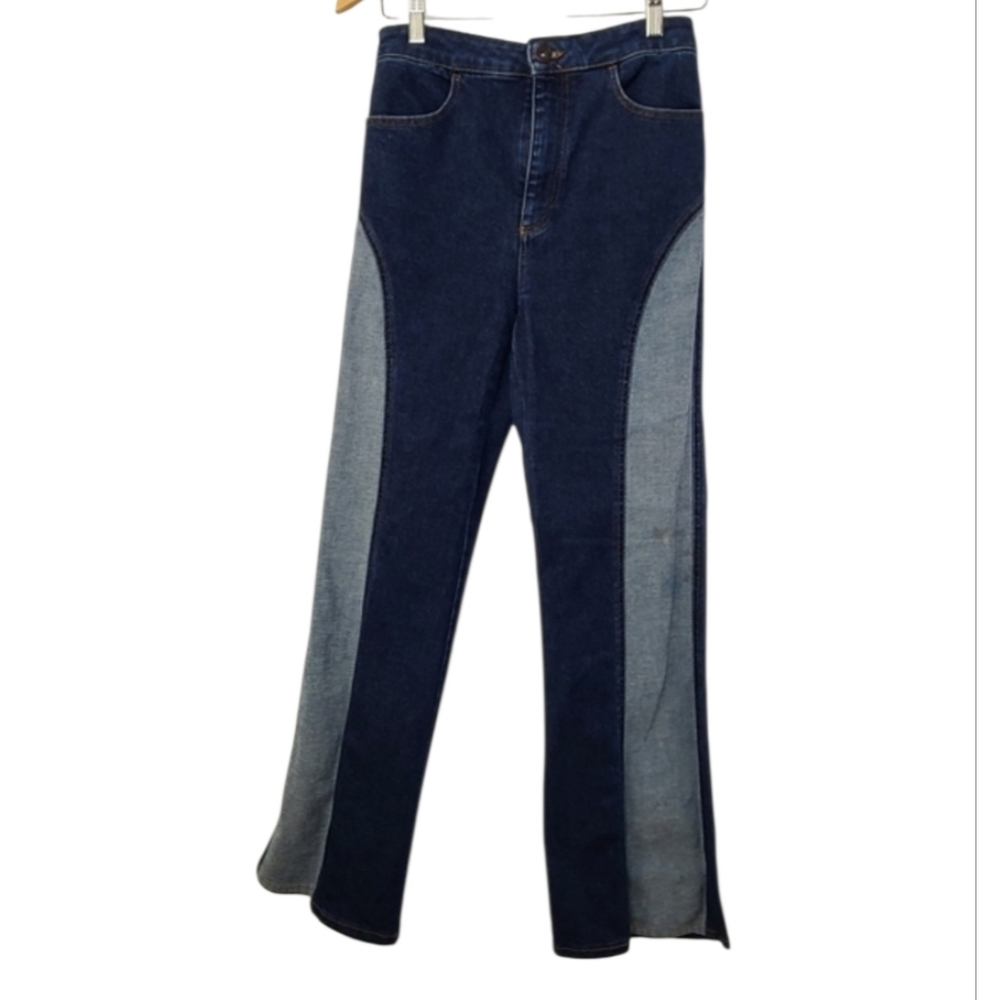 We The Free Flip It and Reverse It Bluestar Denim Boho Flare Jeans Sz 27 Casual